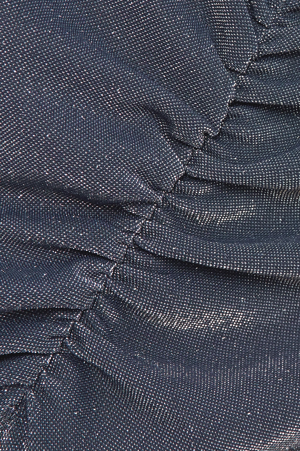 Rotate Birger Christensen Ivonka Open-back Metallic Jersey Mini Dress In Slate Blue