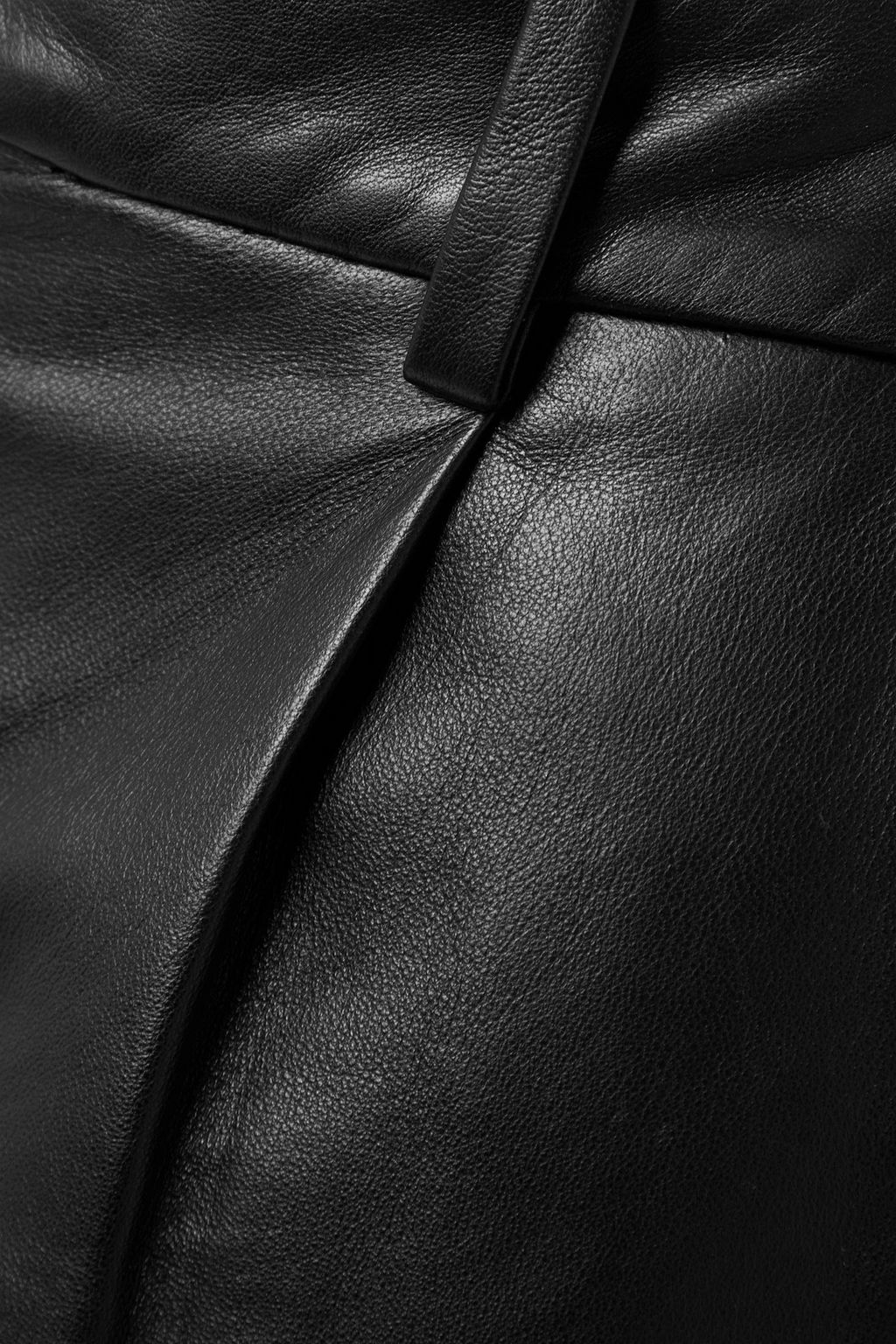 NILI LOTAN Cassie leather shorts