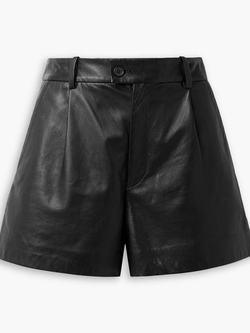 cassie leather shorts