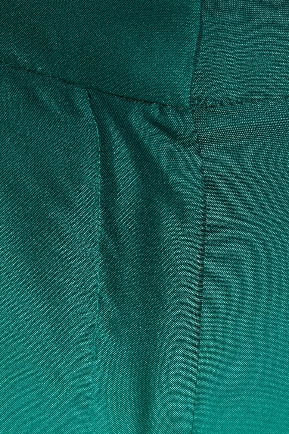 OSCAR DE LA RENTA PLEATED DÉGRADÉ SILK-TWILL WIDE-LEG PANTS