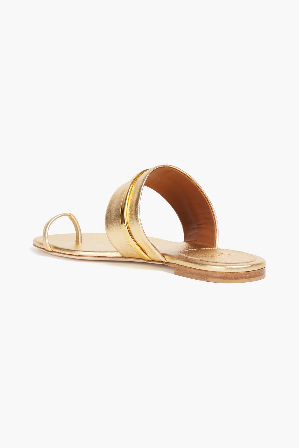 MALONE SOULIERS Bay 10 metallic leather slides