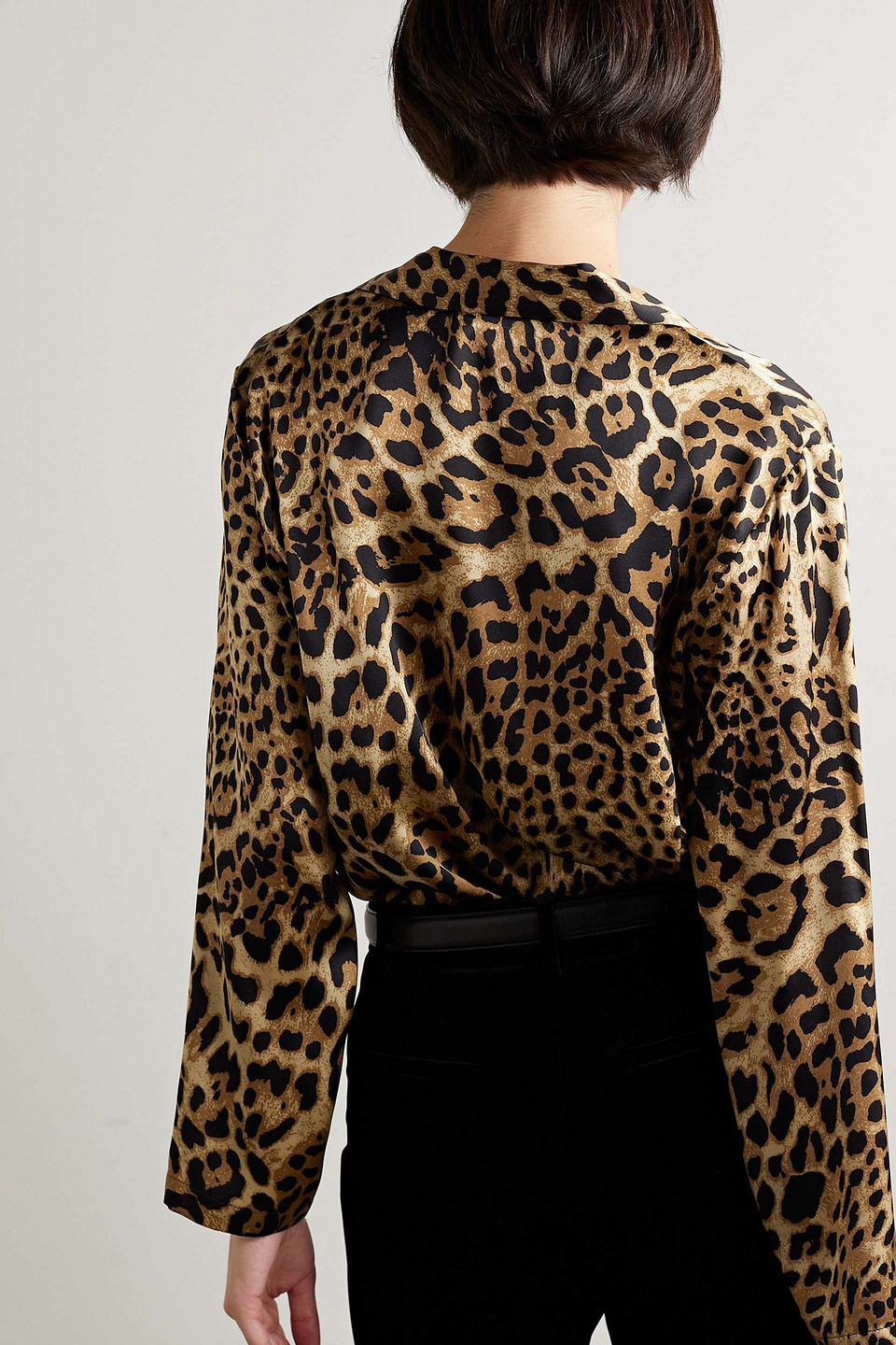 Nili Lotan Juste Leopard-print Silk-twill Shirt In Animal Print