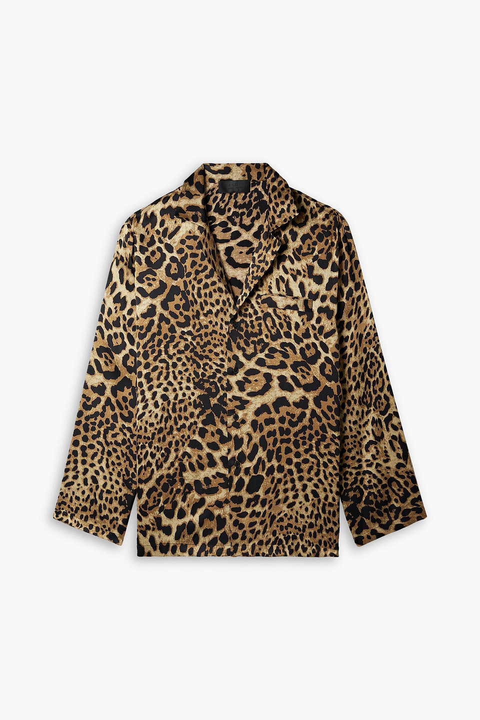 Nili Lotan Juste Leopard-print Silk-twill Shirt In Animal Print