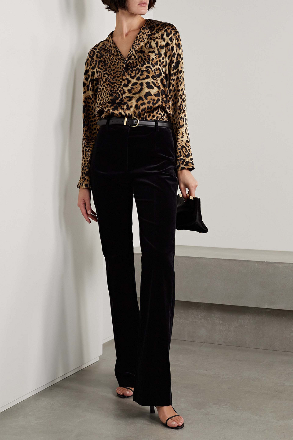 Nili Lotan Juste Leopard-print Silk-twill Shirt In Animal Print