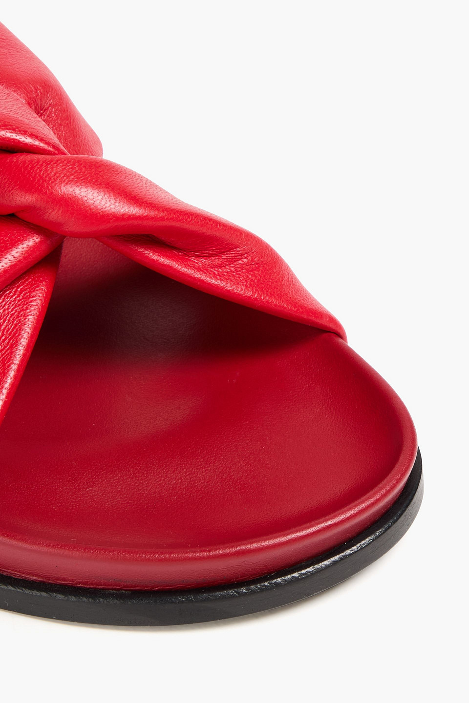 ELLEME TWISTED LEATHER SANDALS