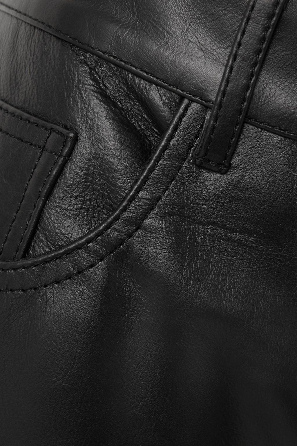 MM6 MAISON MARGIELA Leather straight-leg pants