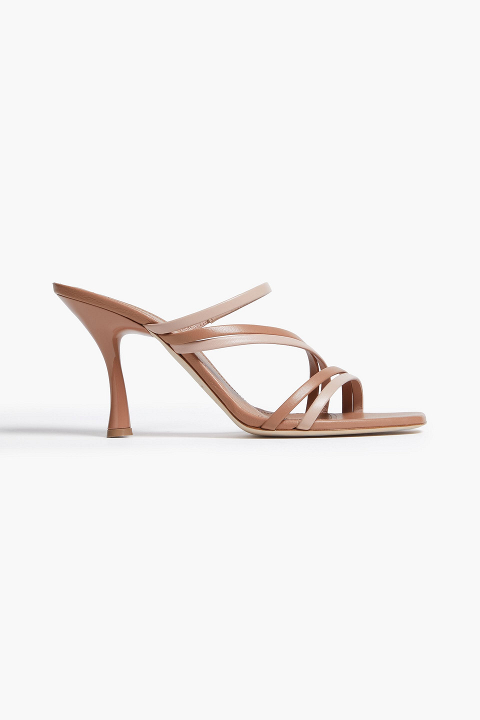 Malone Souliers Tami 90 Leather Mules In Light Brown