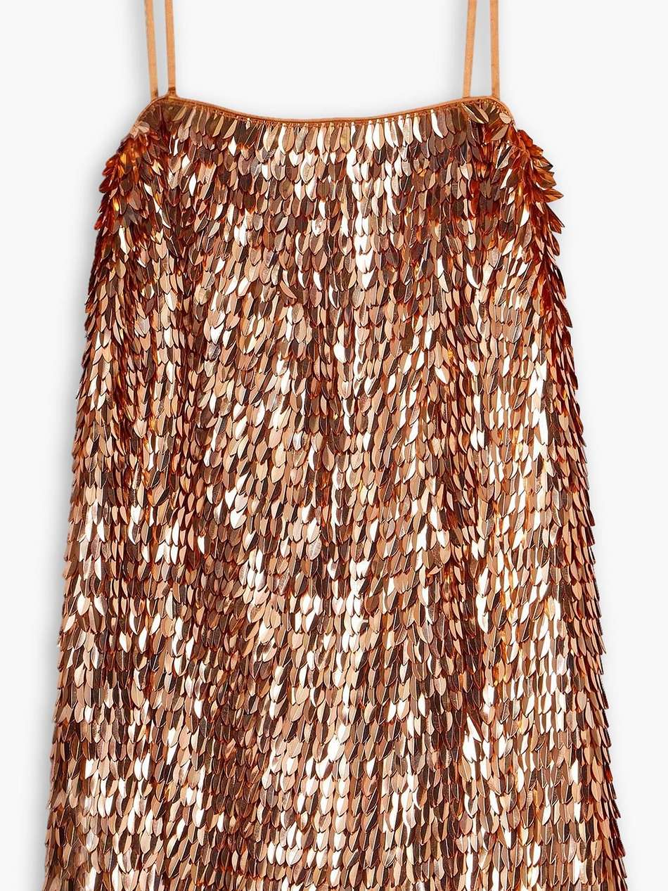 nara paillette-embellished tulle mini dress