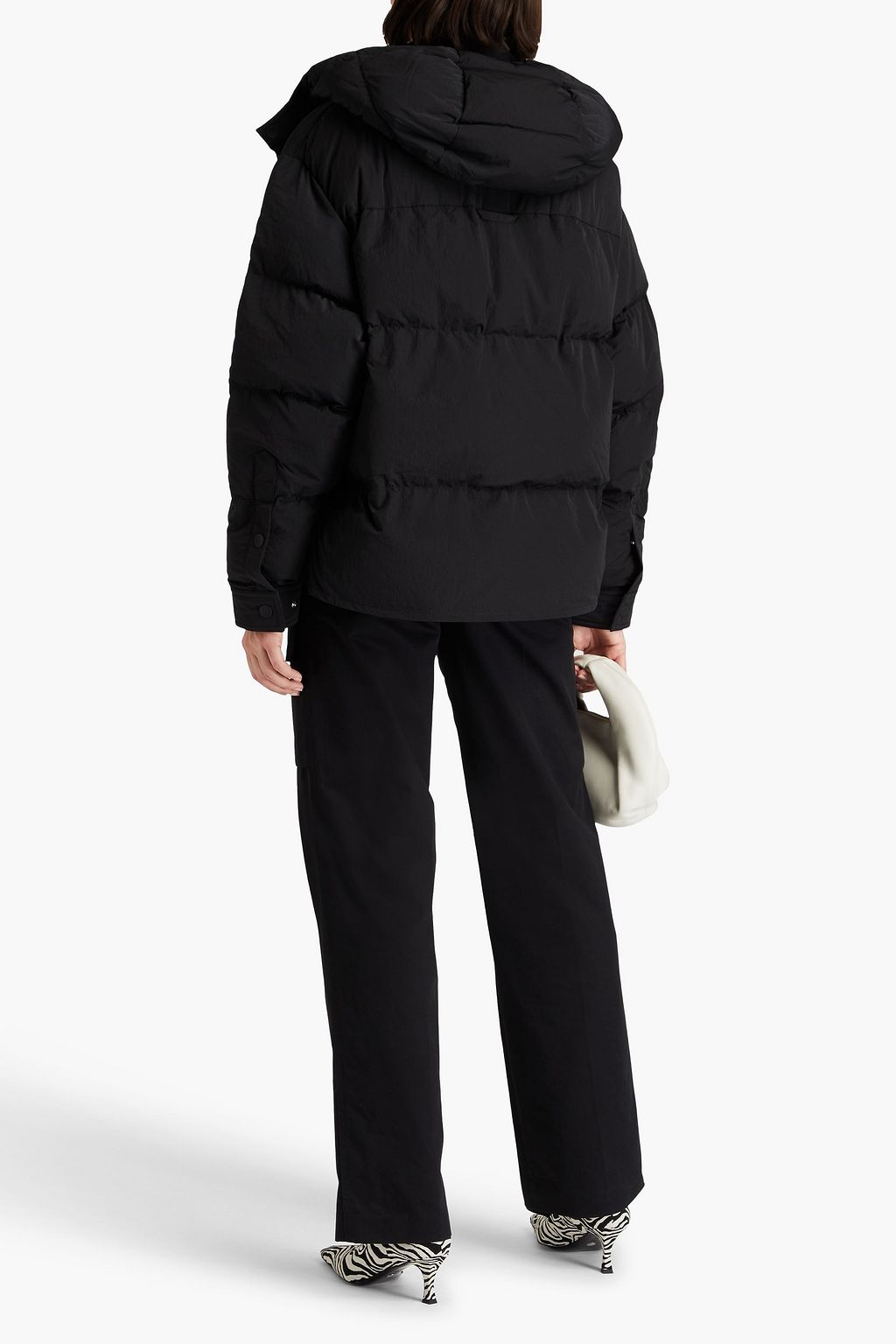 JACQUEMUS جاكيت Doudoune بقبعة من قماش عازل وبتصميم مبطّن