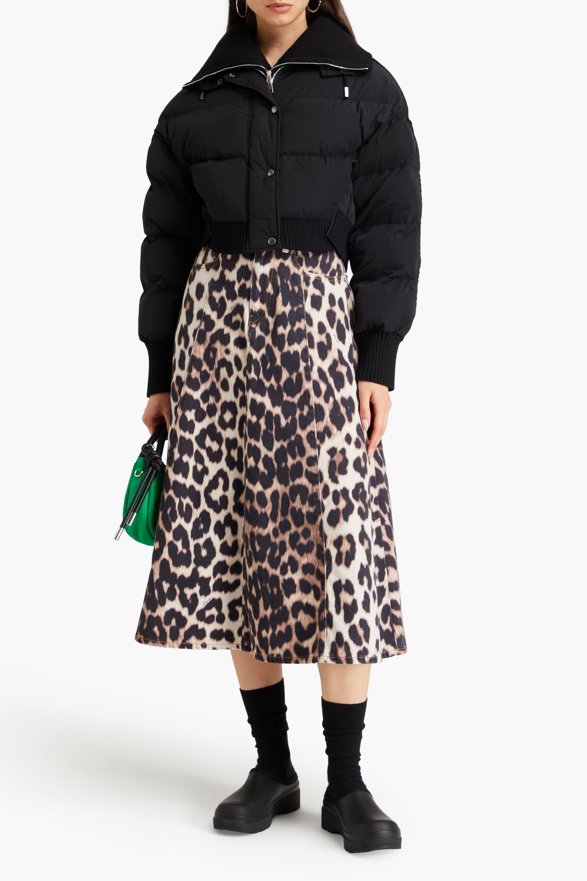 Jacquemus La Doudoune layered ribbed-knit and quilted shell jacket