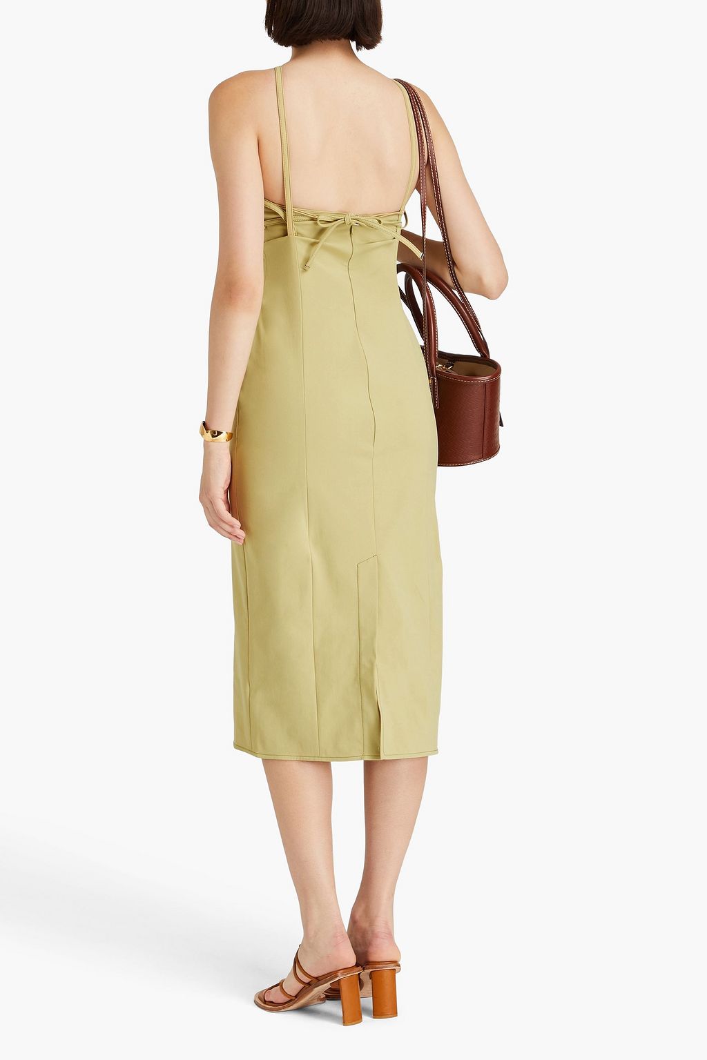 JACQUEMUS Bikini cutout stretch-twill midi dress