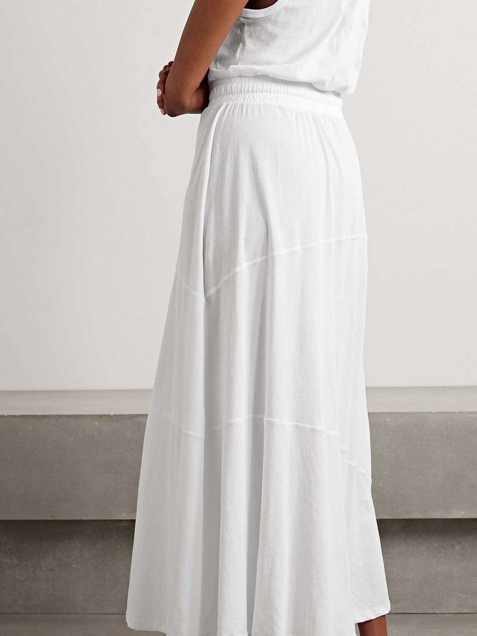 high torsion cotton-jersey maxi dress