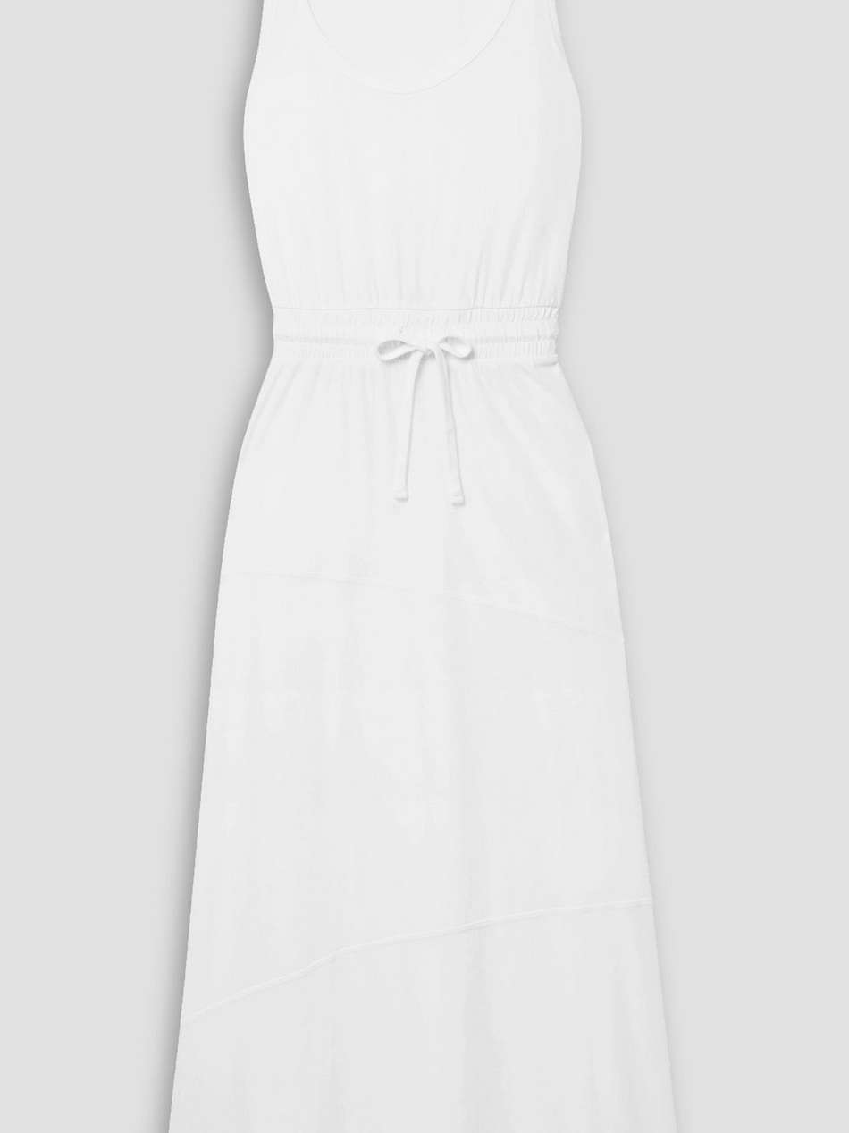 high torsion cotton-jersey maxi dress