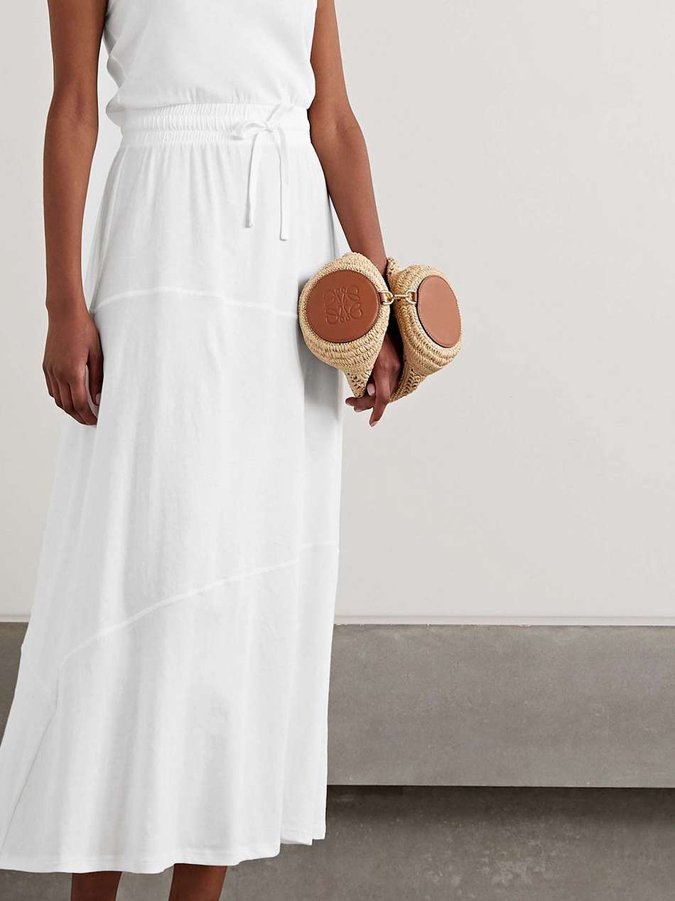 high torsion cotton-jersey maxi dress