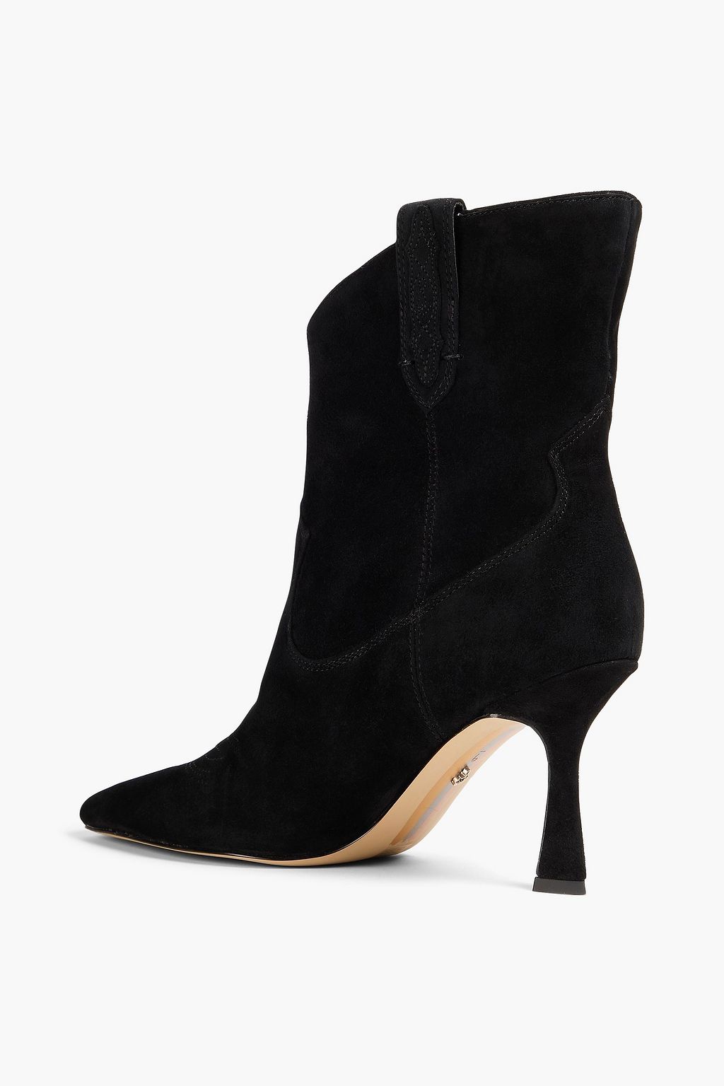 SAM EDELMAN حذاء بوت Moe بطابع غربي من جلد السويد