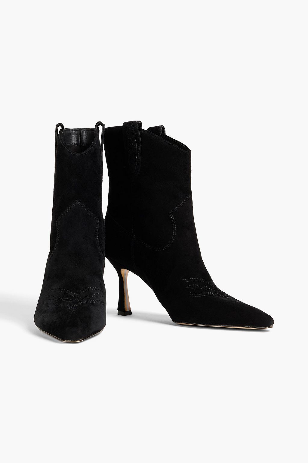 SAM EDELMAN حذاء بوت Moe بطابع غربي من جلد السويد