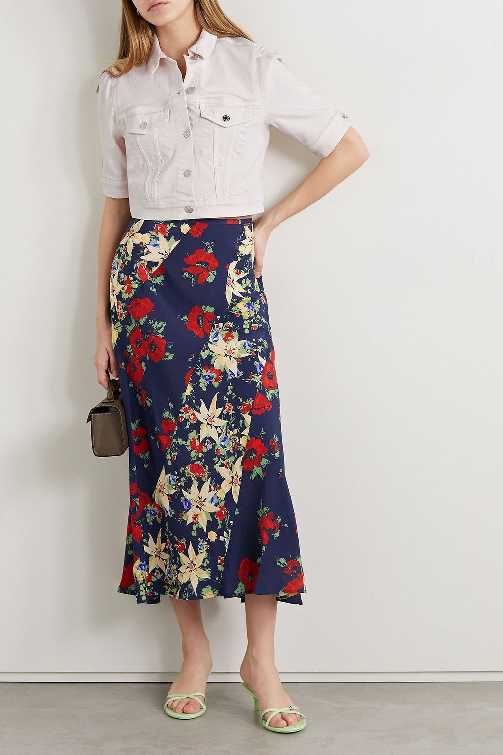 VERONICA BEARD Raina cropped denim jacket