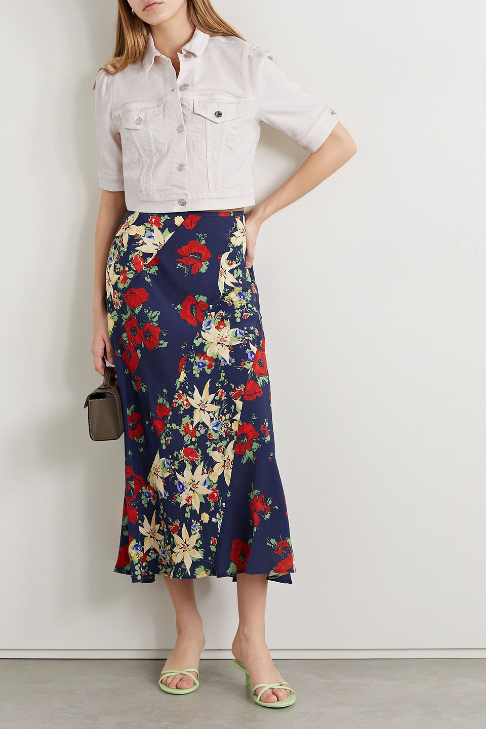 VERONICA BEARD RAINA CROPPED DENIM JACKET