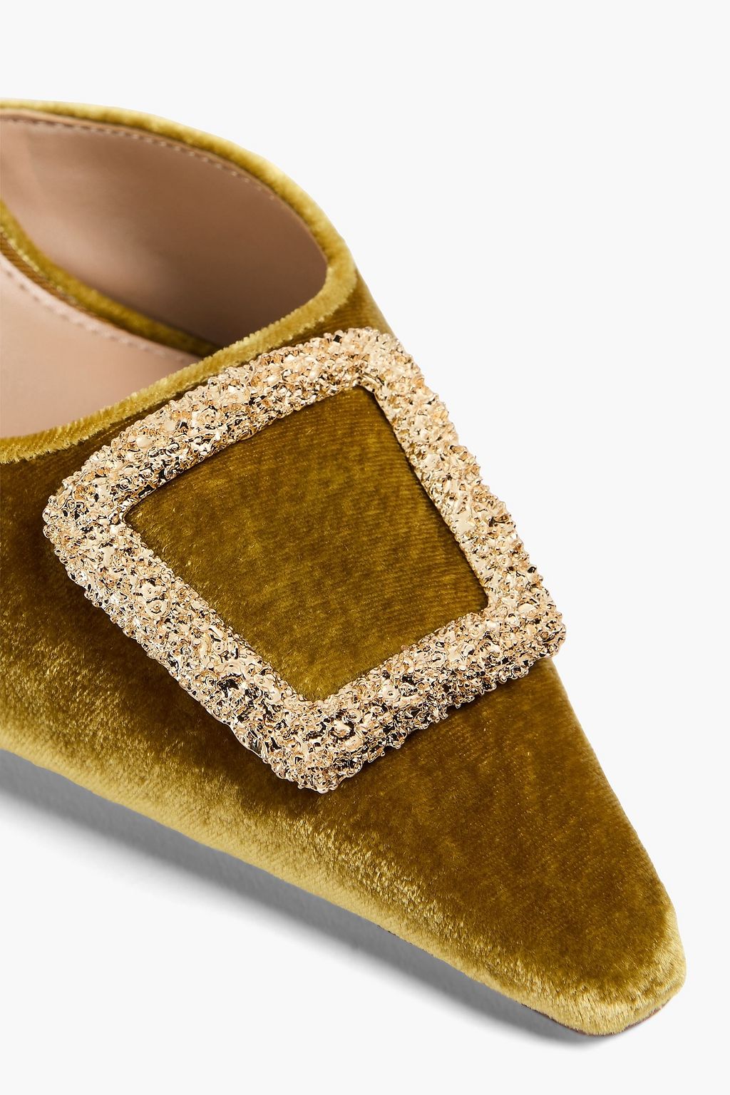 SAM EDELMAN Embellished velvet mules