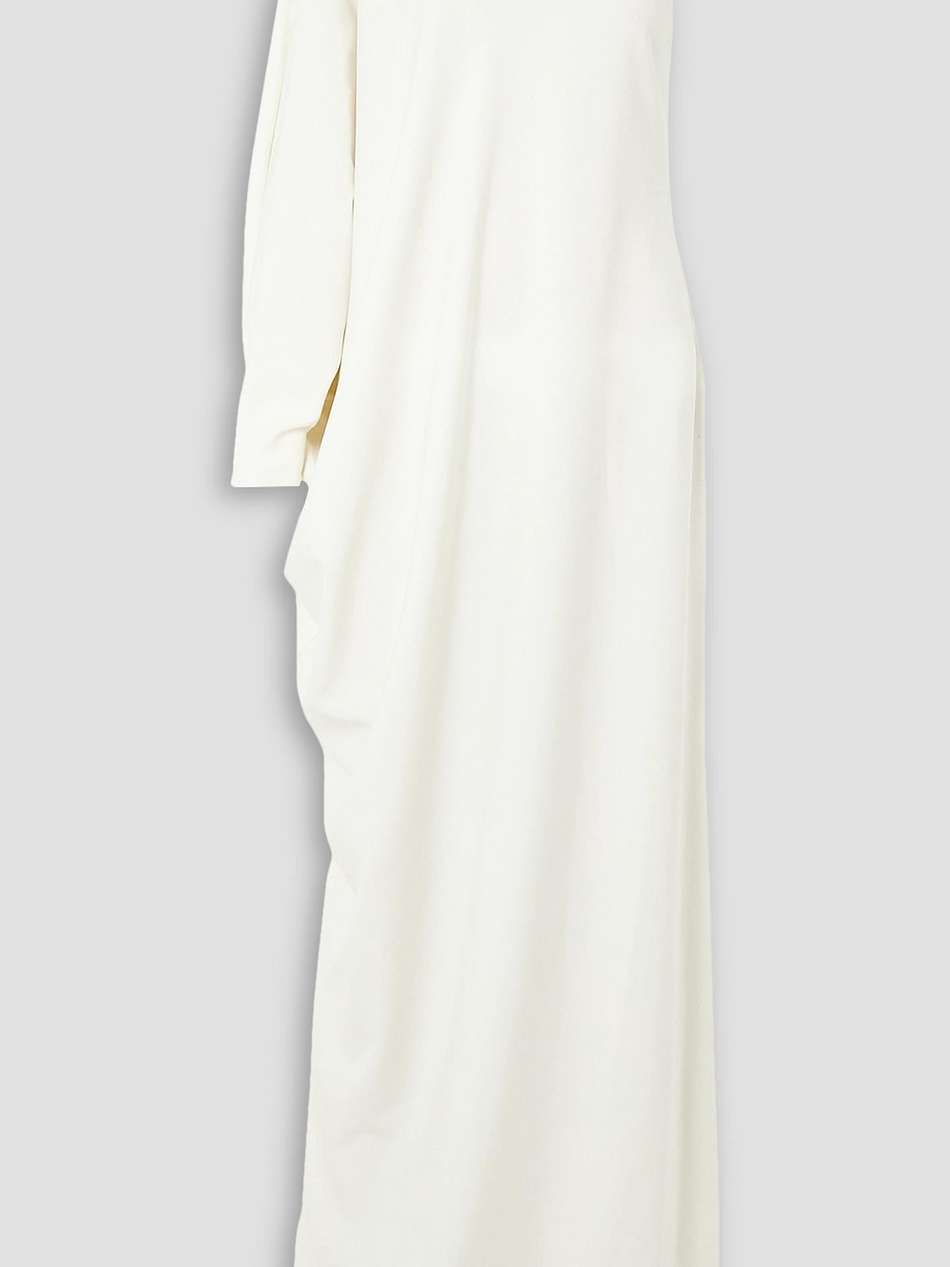 one-sleeve wool gown