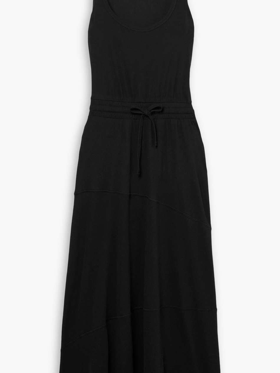 high torsion cotton-jersey maxi dress