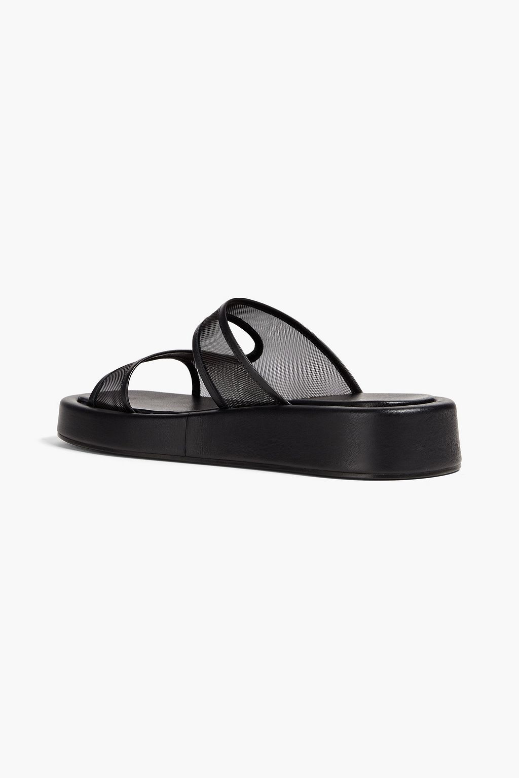 ELLEME Gemini mesh and leather sandals