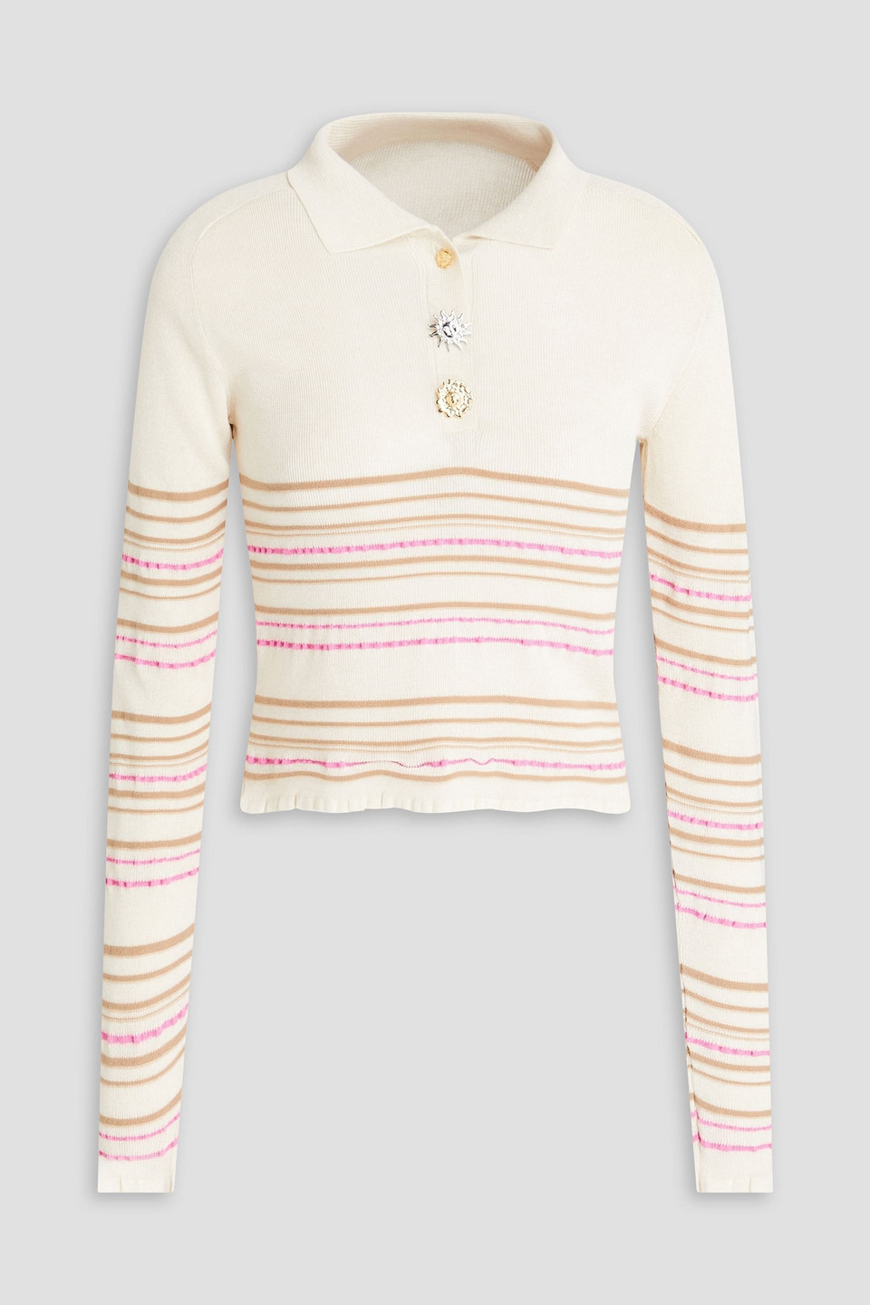 Jacquemus Aouro Long Sleeve Sweater In Ecru