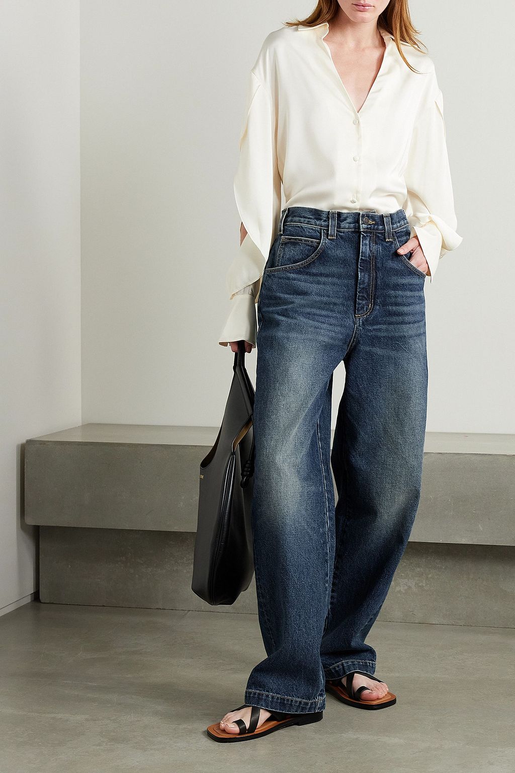 NILI LOTAN Aaron high-rise straight-leg jeans