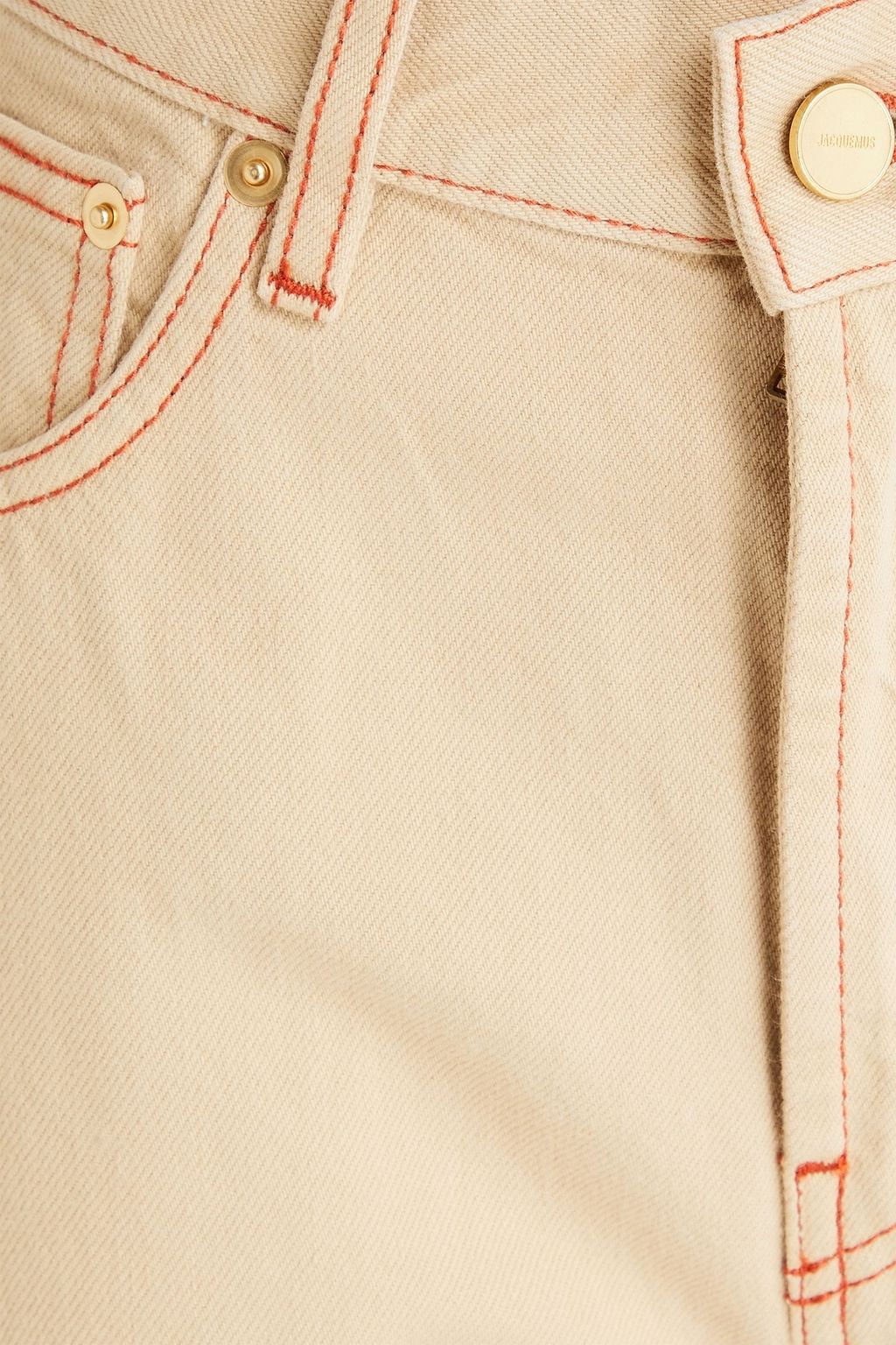 JACQUEMUS بنطال جينز بقصّة بوت كت بخصر مرتفع