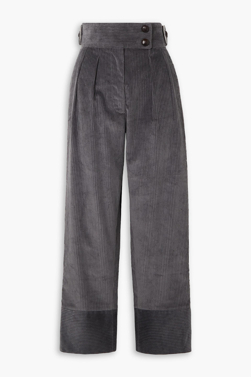 Karl cotton-corduroy straight-leg pants