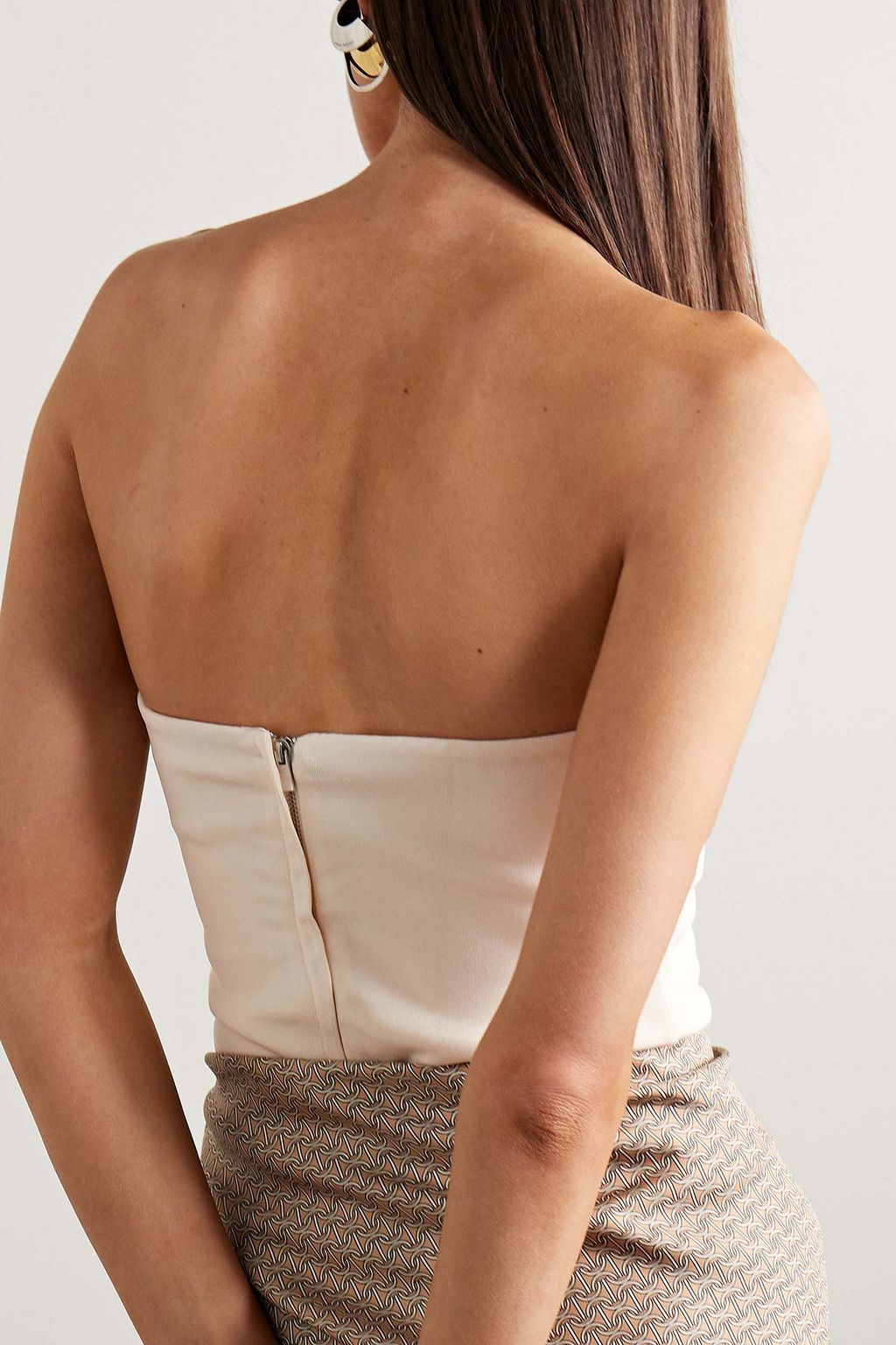 ESSE STUDIOS Strapless stretch-ponte top
