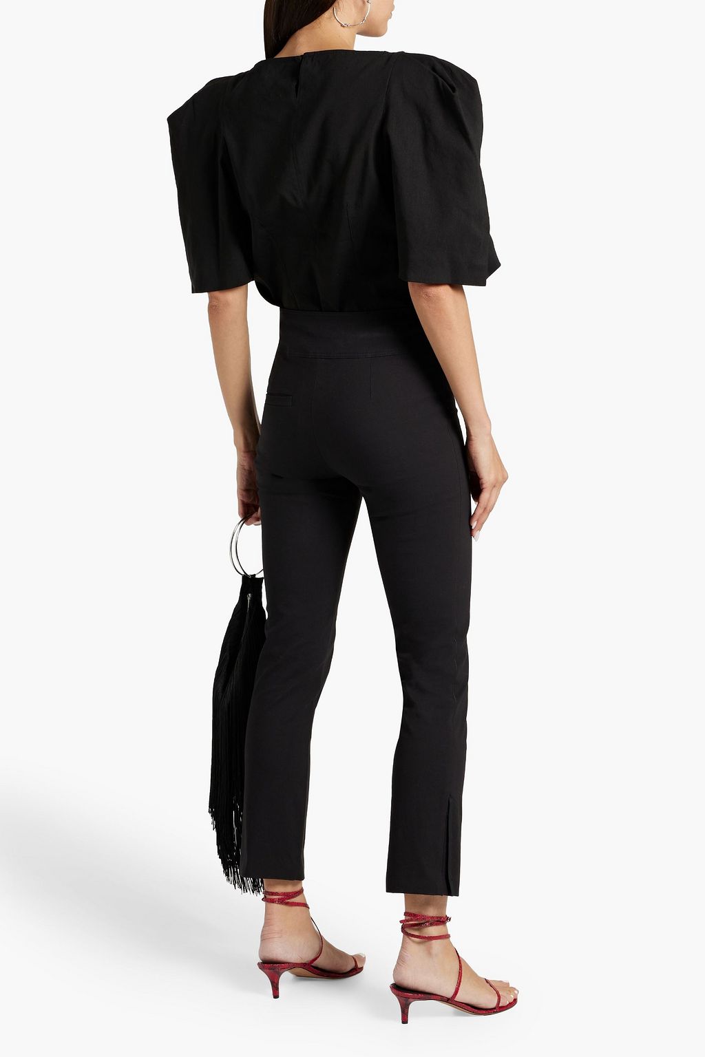 ISABEL MARANT Ovida cotton-blend slim-leg pants