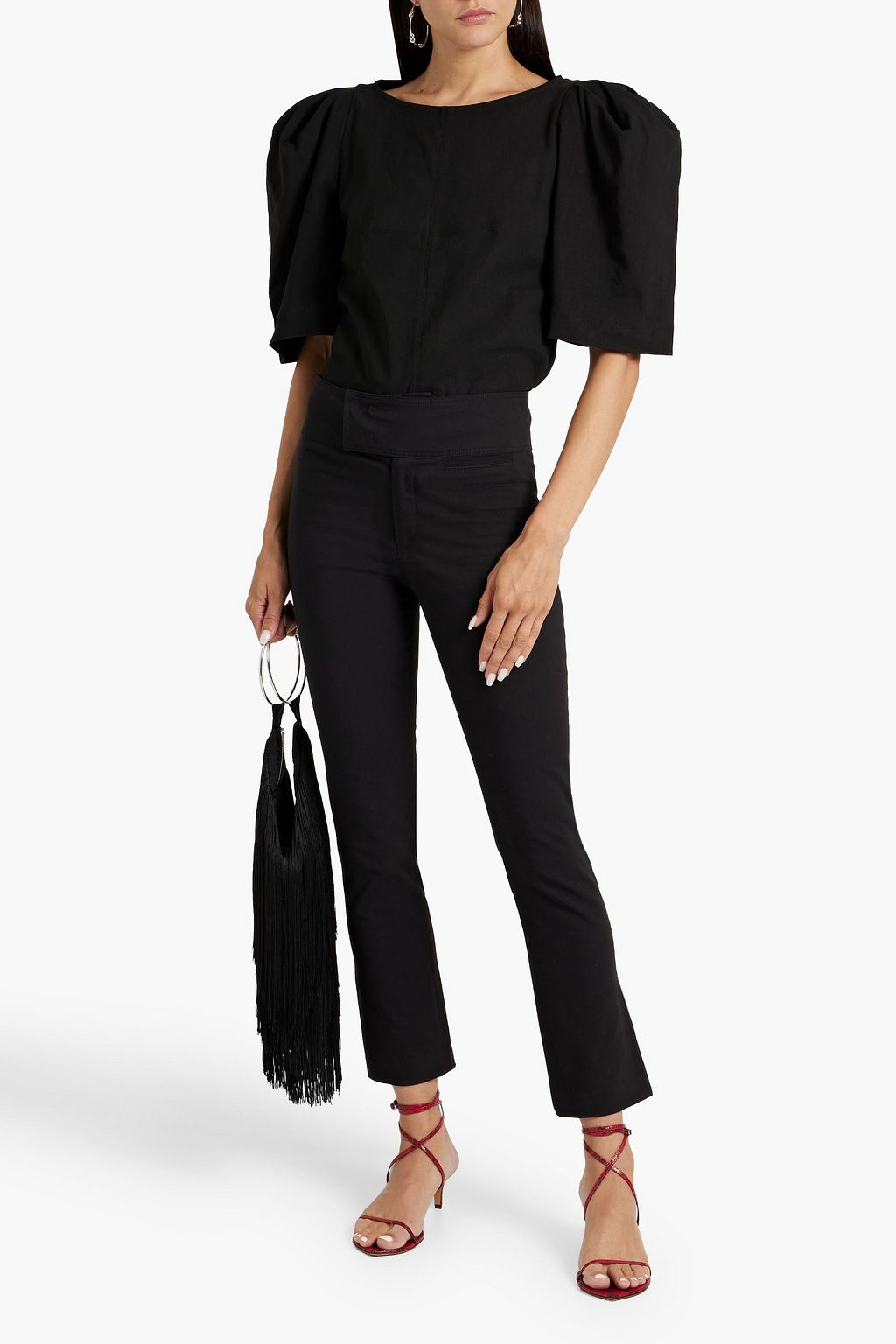 ISABEL MARANT Ovida cotton-blend slim-leg pants