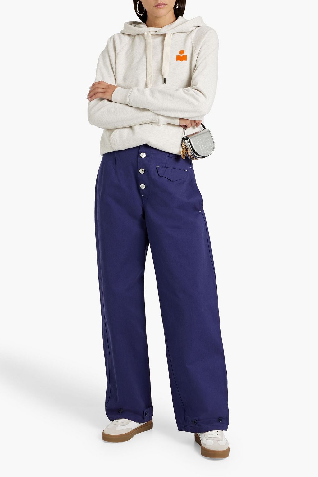 ISABEL MARANT Darlena cotton-twill wide-leg pants