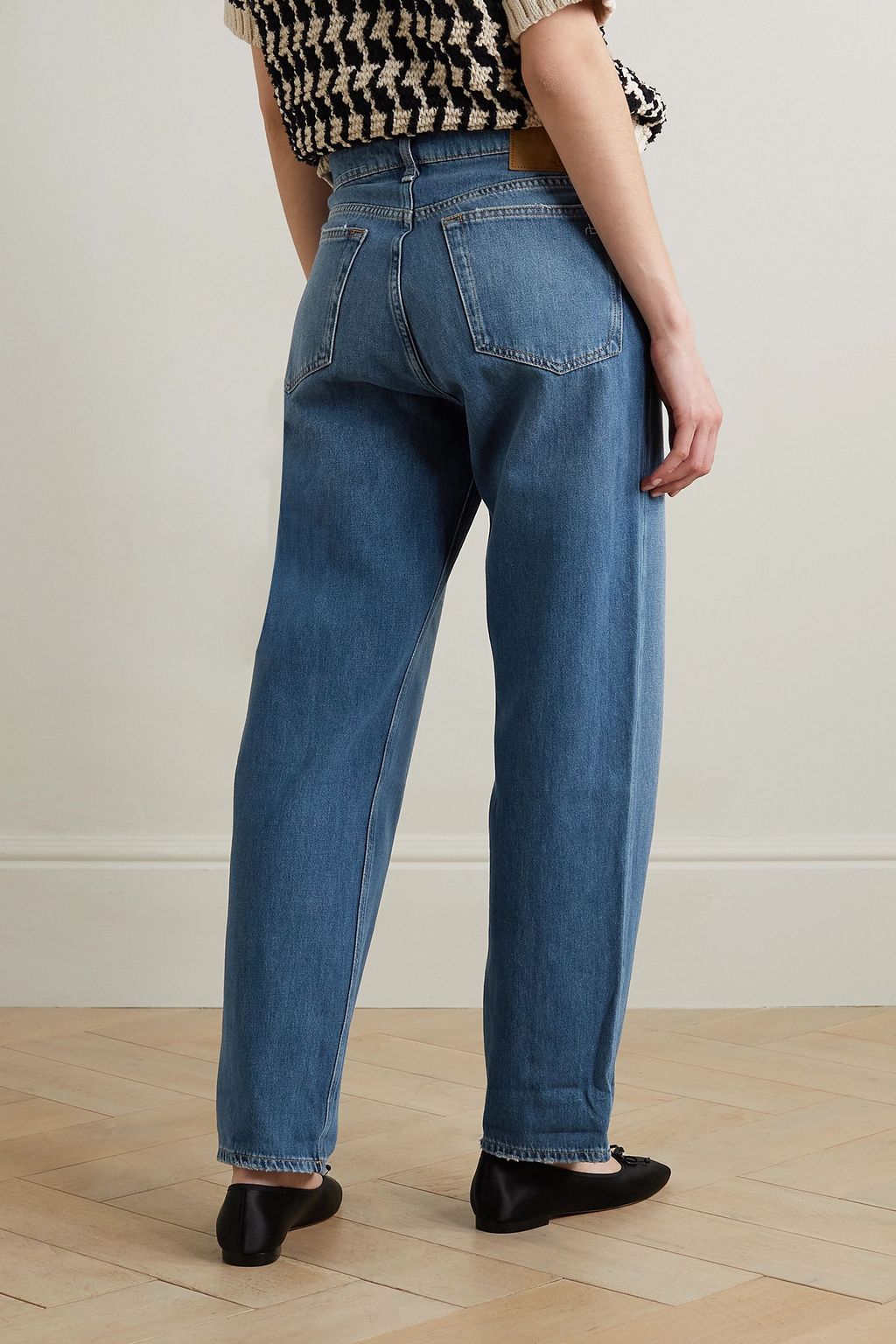 RAG & BONE بنطال جينز بويفريند Dre قصير بخصر منخفض الارتفاع