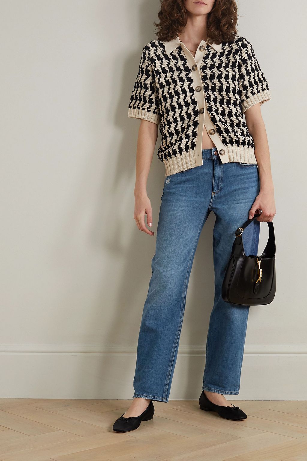 RAG & BONE بنطال جينز بويفريند Dre قصير بخصر منخفض الارتفاع