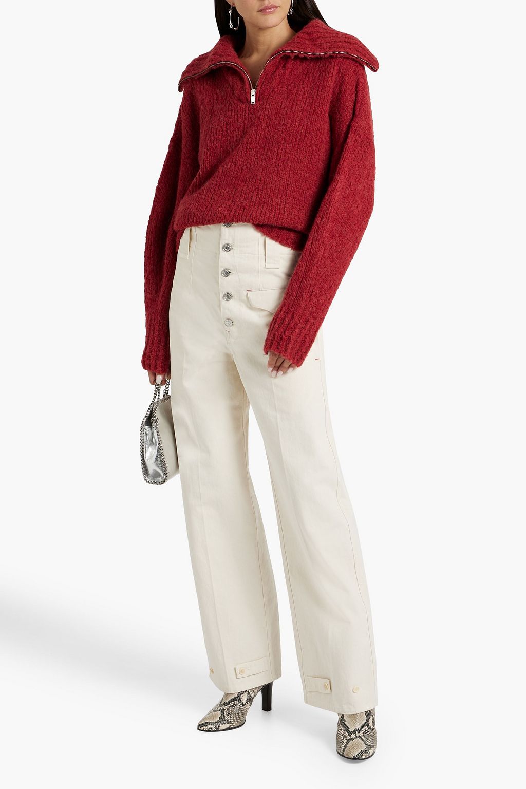 ISABEL MARANT Darlena cotton-twill wide-leg pants