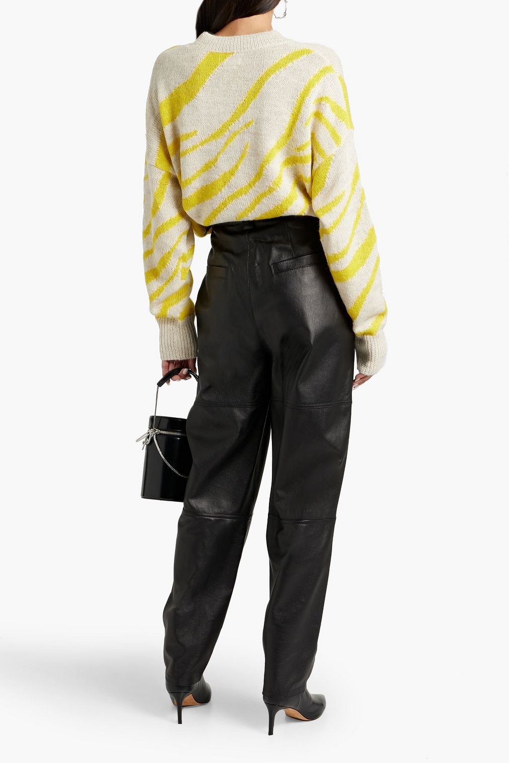 ISABEL MARANT Ciferim leather tapered pants