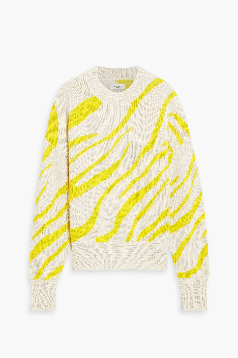 Isabel Marant Étoile Intarsia Alpaca-blend Sweater In Yellow