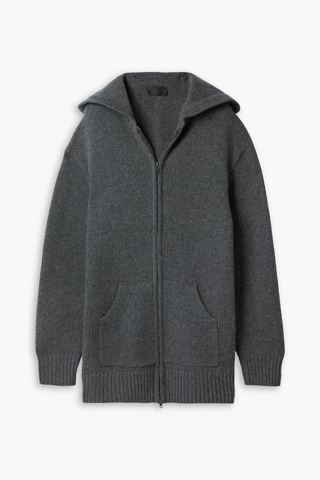 Cashmere zip front hoodie deals