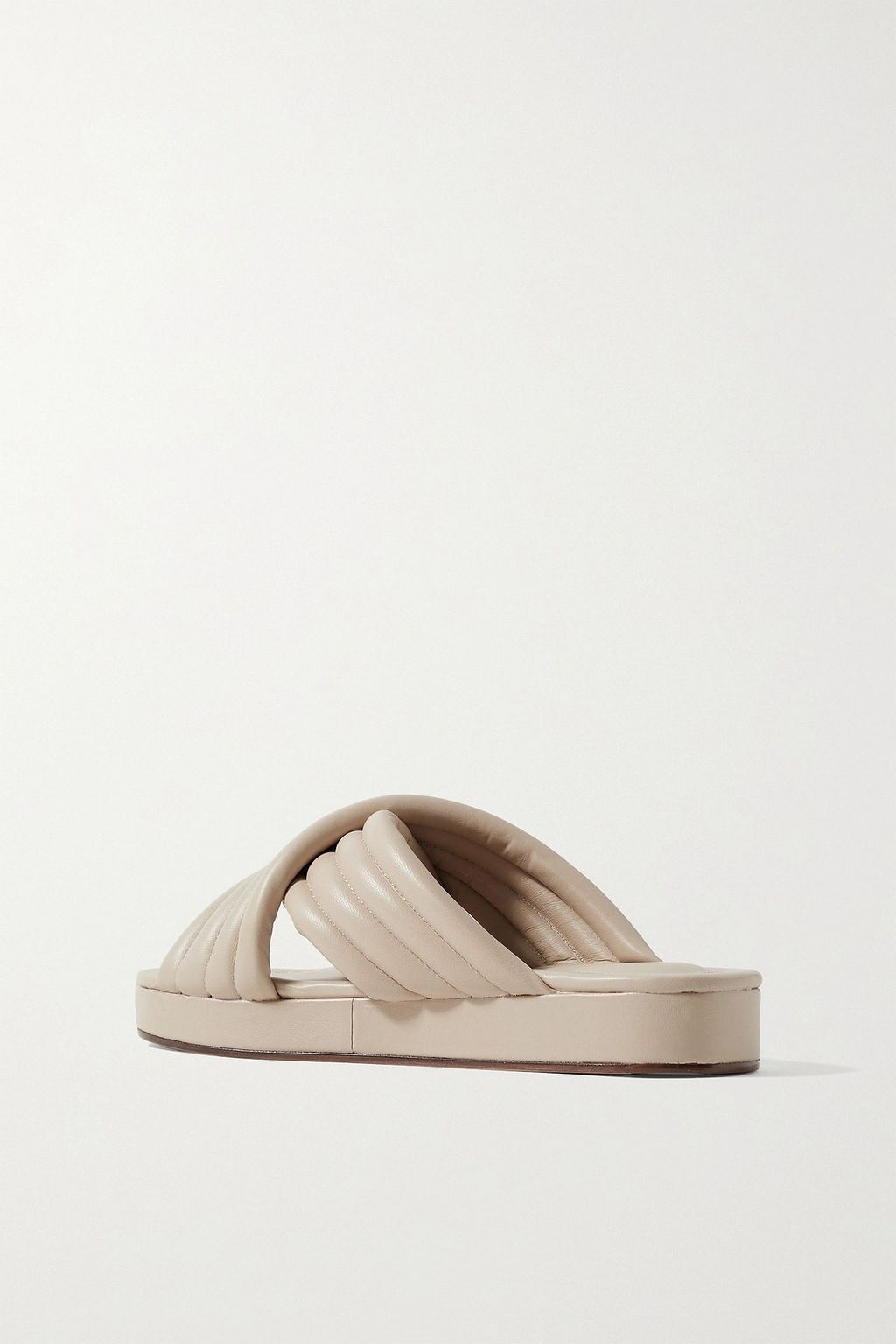 PORTE & PAIRE 퀼팅 가죽 샌들