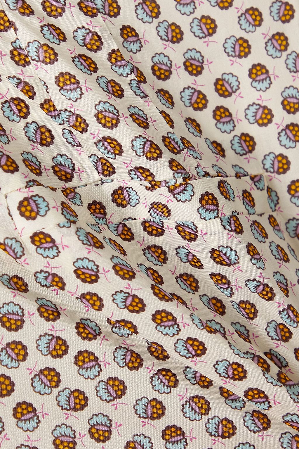 ANNA MASON Beau floral-print cotton wide-leg pants