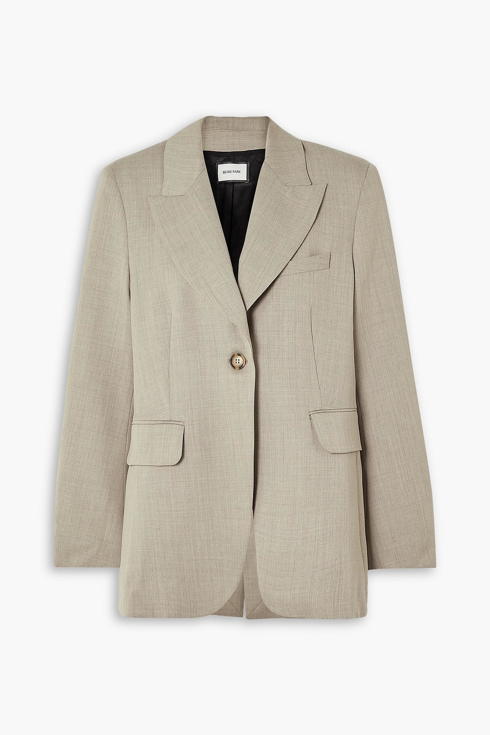 Beare Park Wool Blazer In Stone