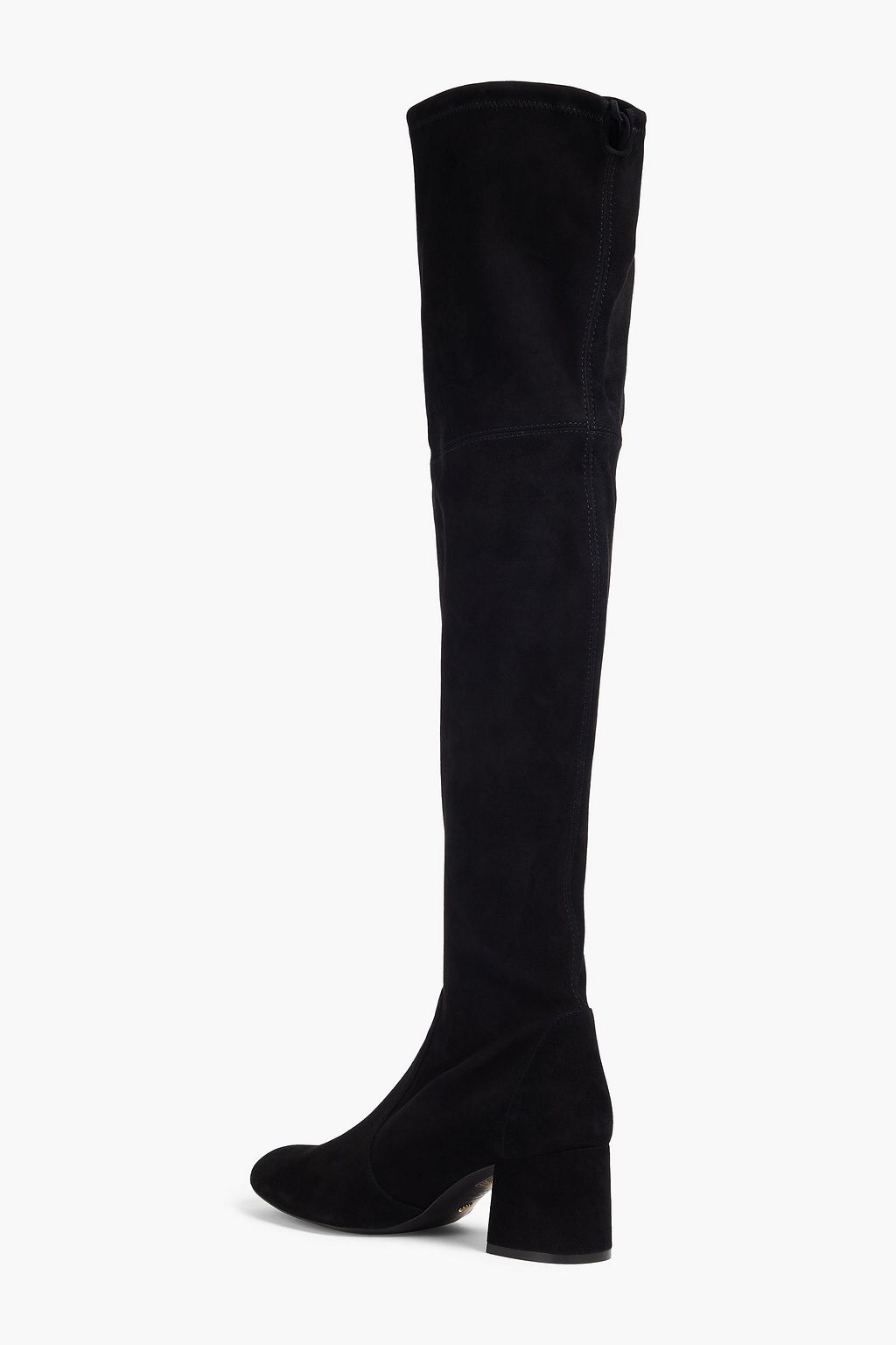 STUART WEITZMAN حذاء بوت "فليرلاند" بطول أعلى الركبة من جلد السويد