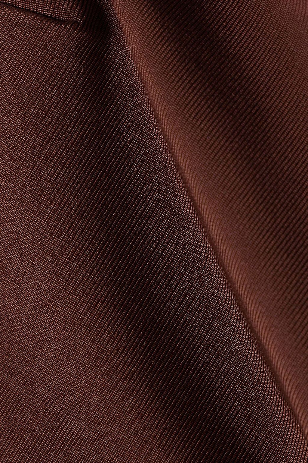 ESSE STUDIOS Strapless cropped ribbed stretch-knit top