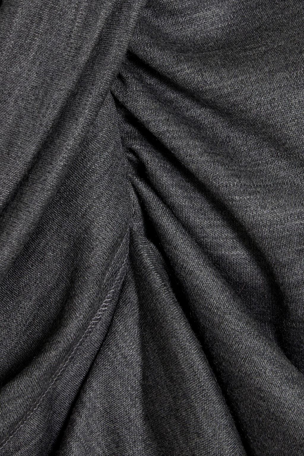ISABEL MARANT Datisca draped wool-jersey midi skirt