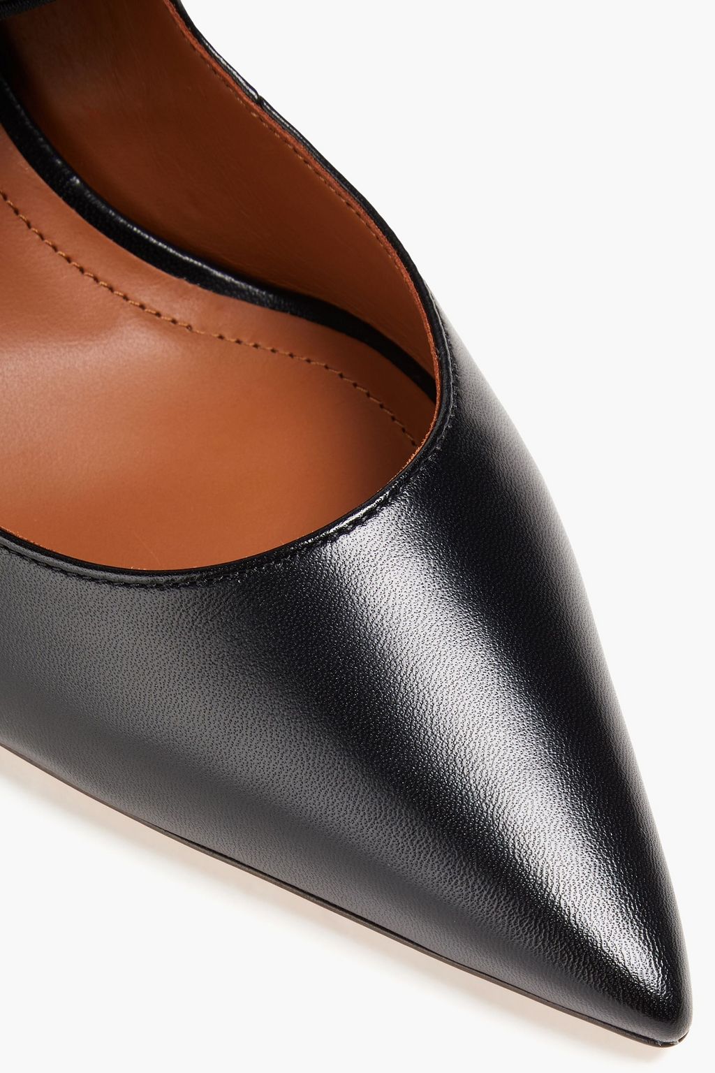 MALONE SOULIERS حذاء ميول Marcia من الجلد مزين بربطة على شكل فراشة وبكعب مقاس 80