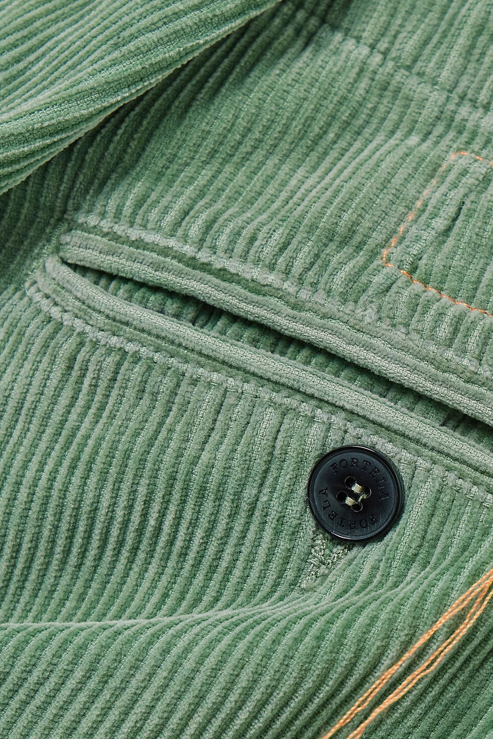 Fortela Jamie Cotton-corduroy Straight-leg Pants In Mint