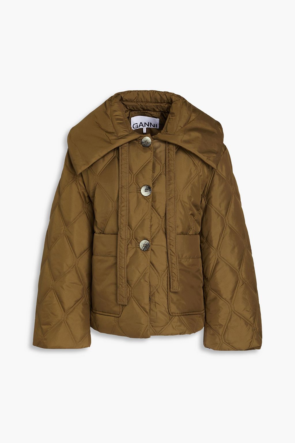 Quilted ripstop jacket army green DE 32