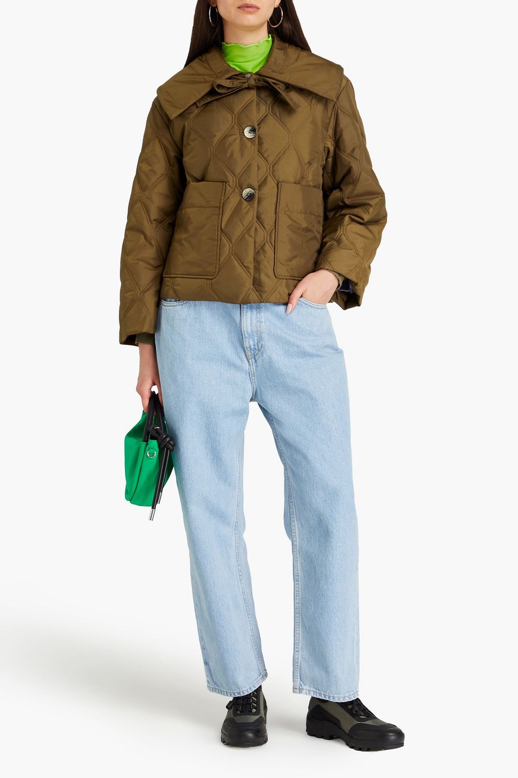 GANNI Quilted ripstop jacket